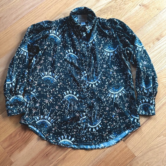 BULULU RESORT EVIL EYE BLOUSE - Picture 1 of 4